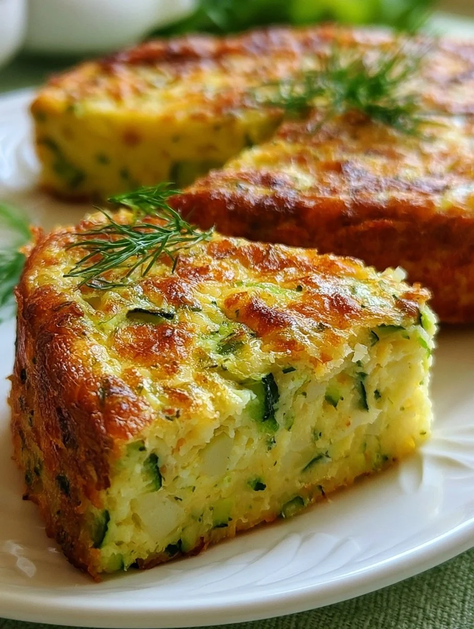 Invisible cake zucchini parmesan
