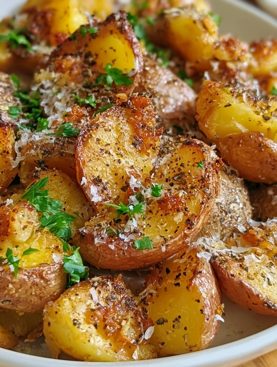 Pommes de terre écrasées au four