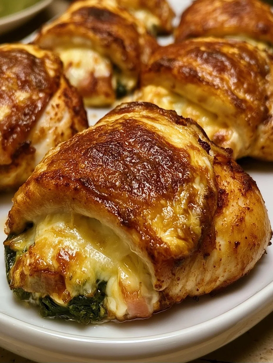 Rouleaux de poulet farcis