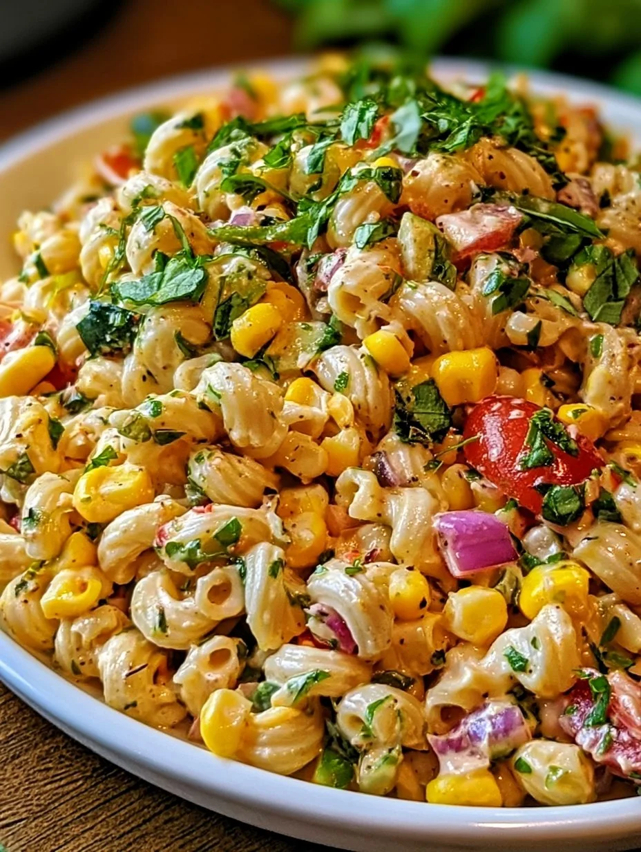 Salade de maïs et pâtes