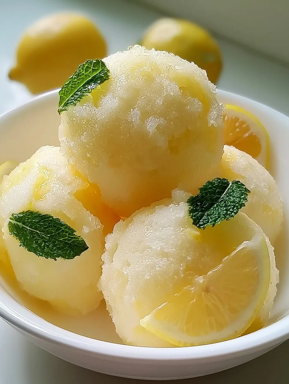 Sorbet Citron Maison Sans Machine